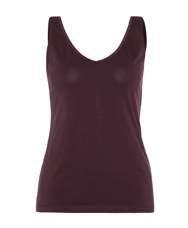 Dames top bordeaux