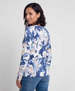Dames longsleeve blauw