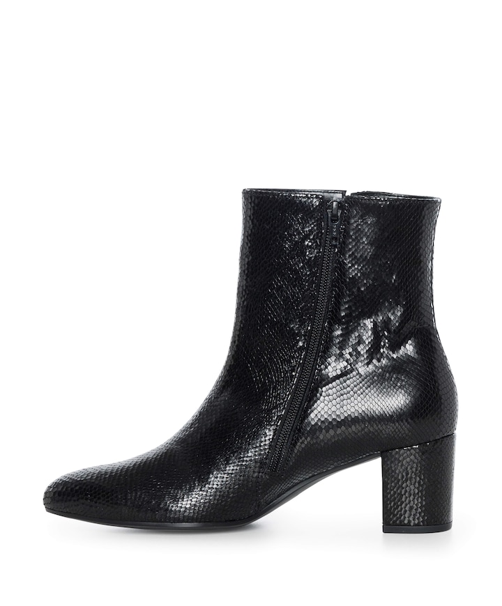 dames enkellaarzen zwart