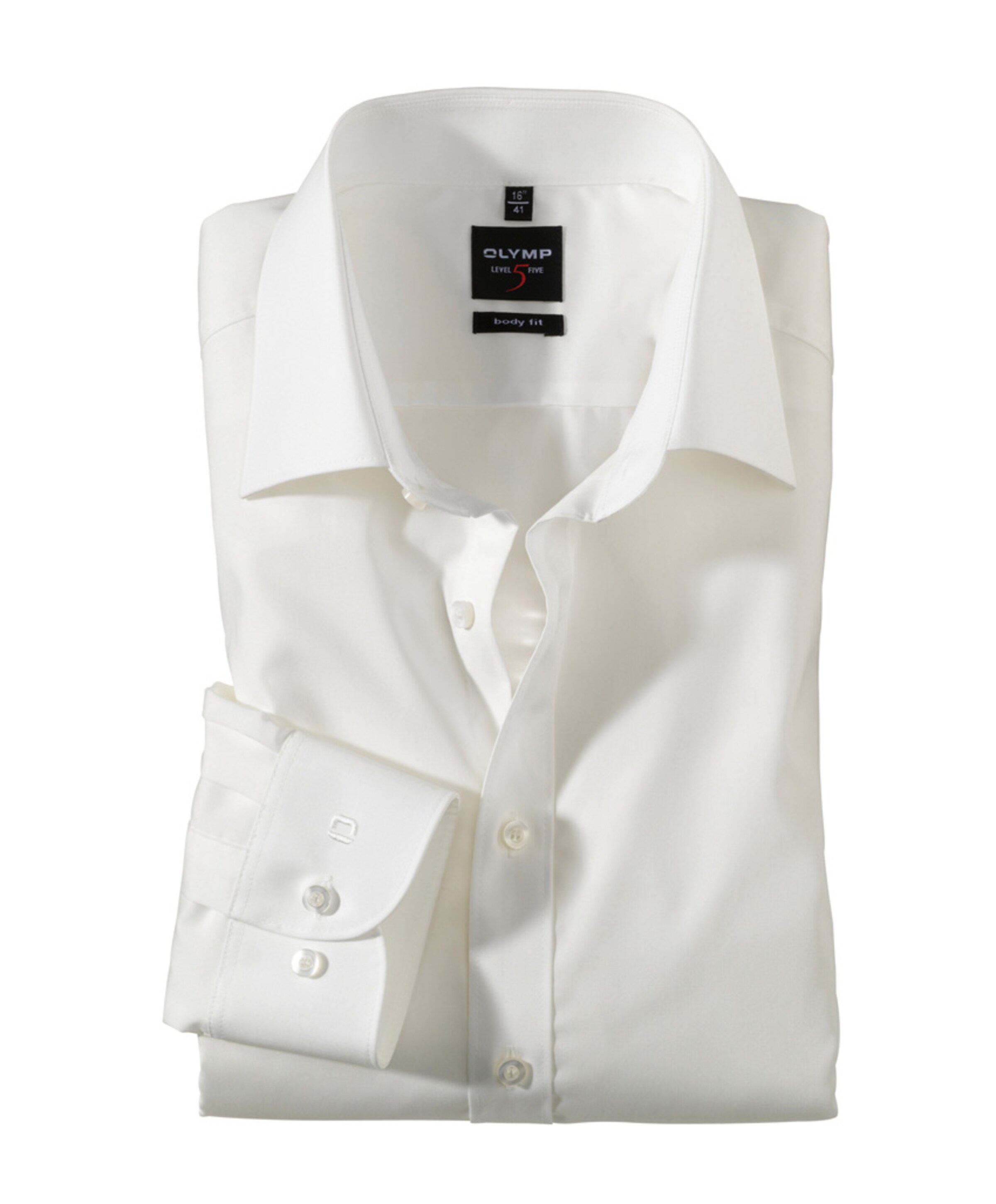 Heren overhemd lange mouw ecru