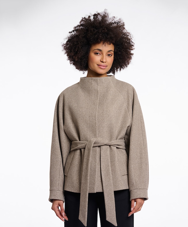 Dames jas beige