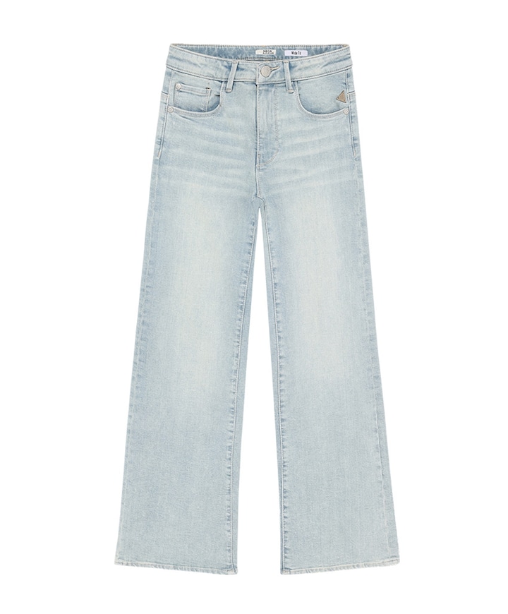 Wide Fit Light Denim meisjes jeans blauw