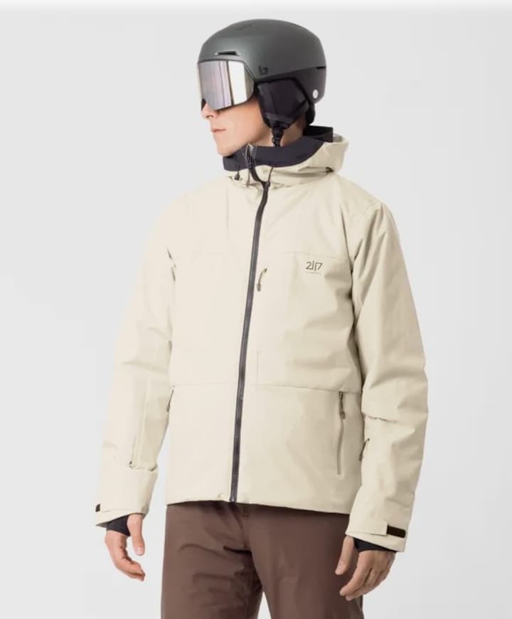 Heren ski-jas beige