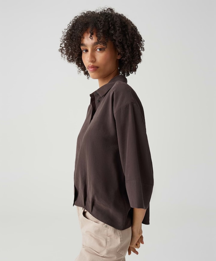 Dames blouse bruin