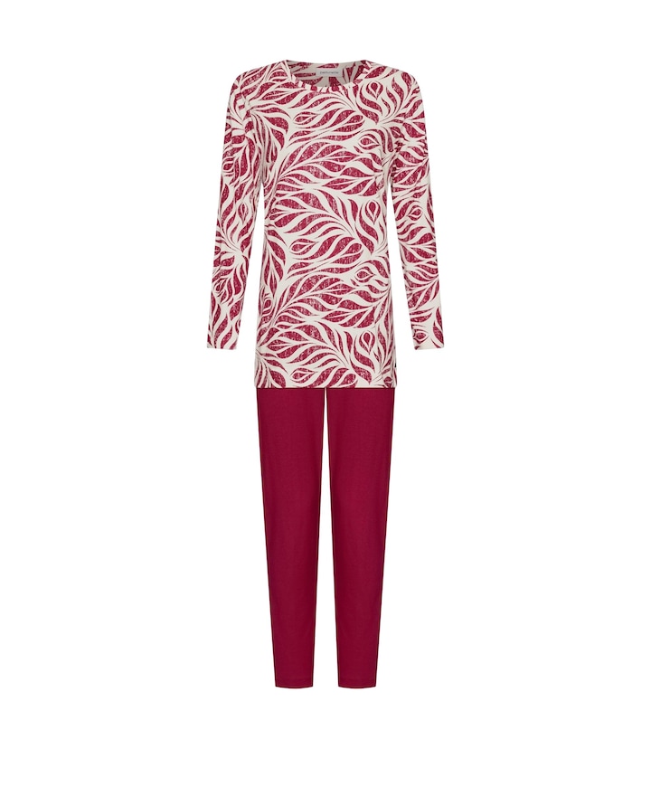 Dames pyjamaset rood
