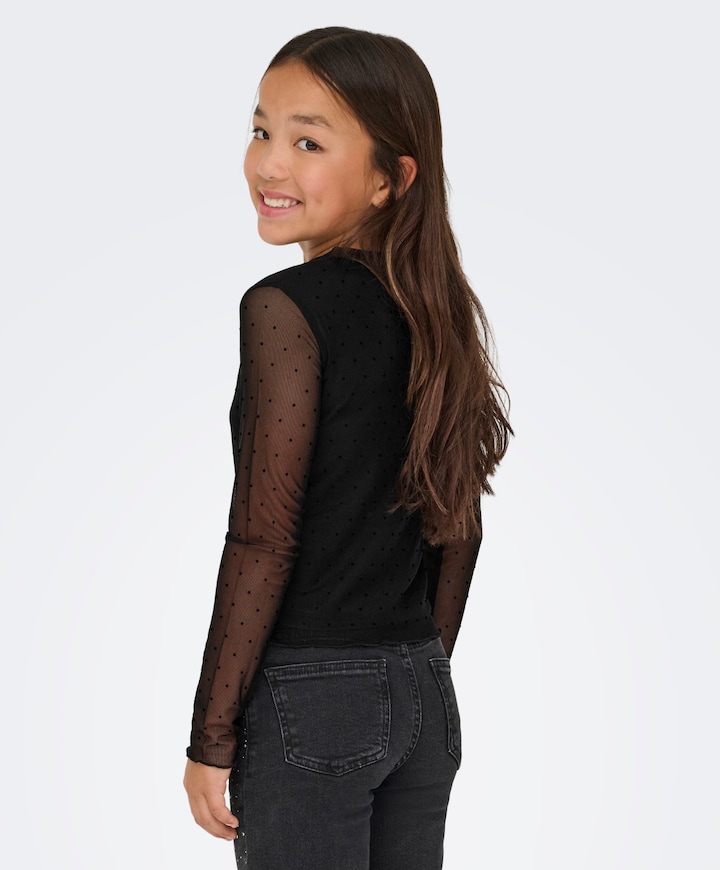 Meisjes longsleeve zwart