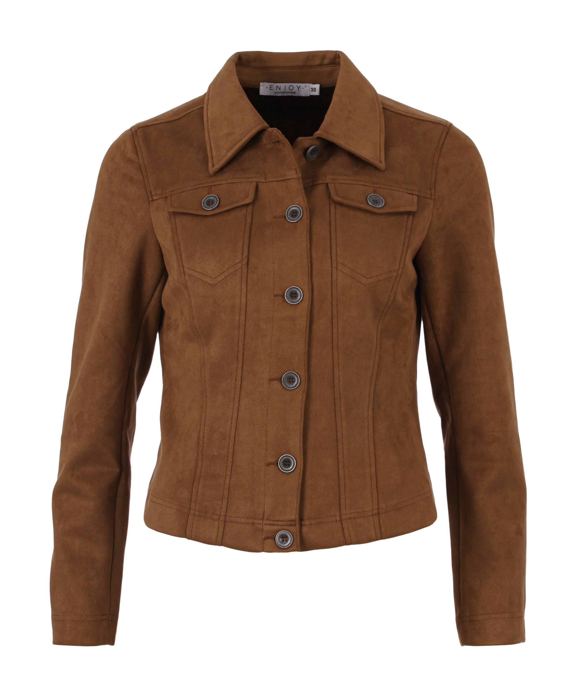 Dames jas bruin