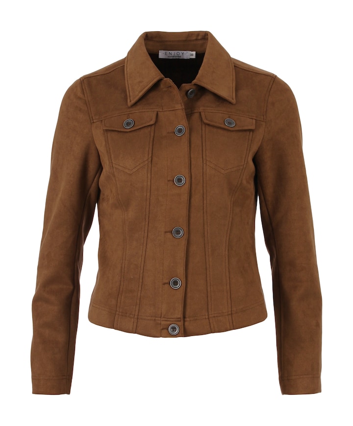Dames jas bruin