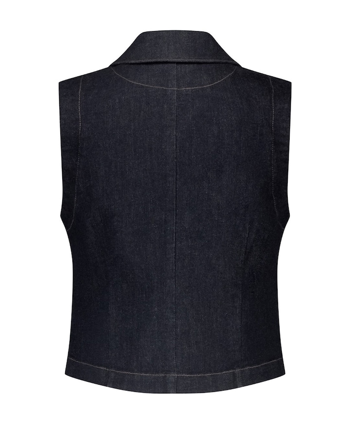 Dames gilet blauw