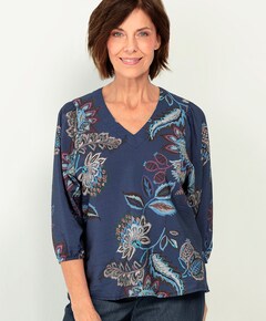Dames blouse blauw
