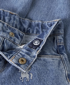 NMFBELLA BARREL GLITTER 4577- meisjes jeans blauw