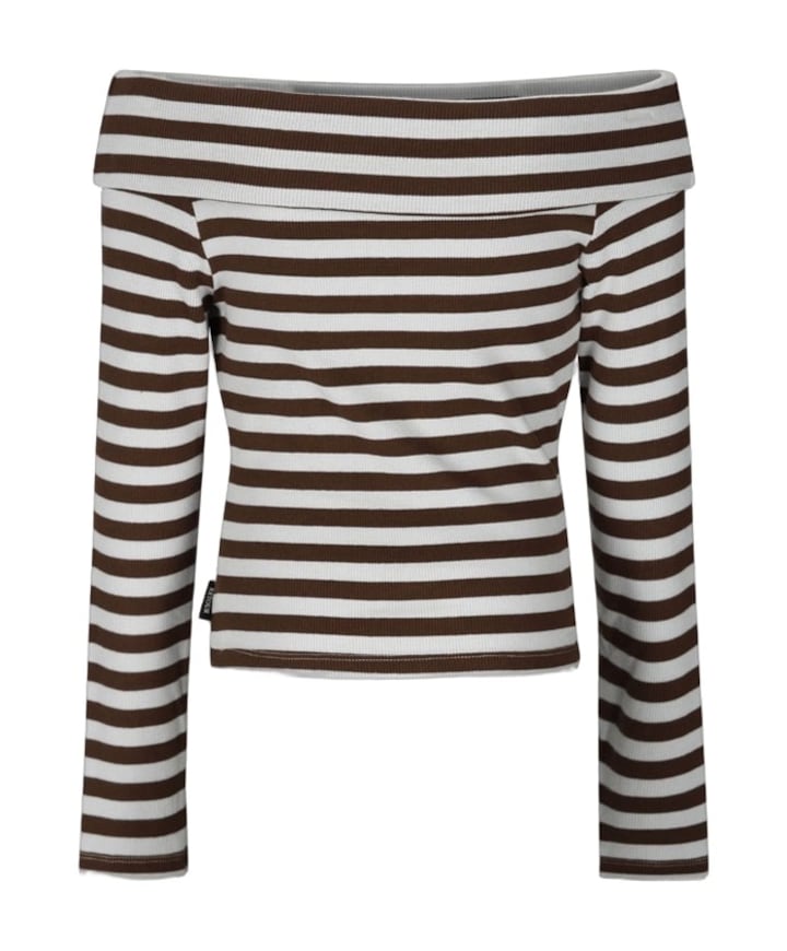 Meisjes longsleeve bruin