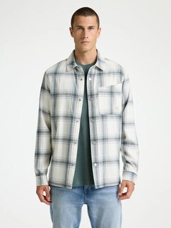 Heren overshirt ecru