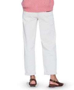 Jeans balloon linen mix dames jeans ecru