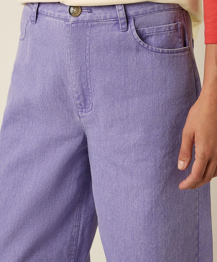 Peppa Colored dames jeans paars