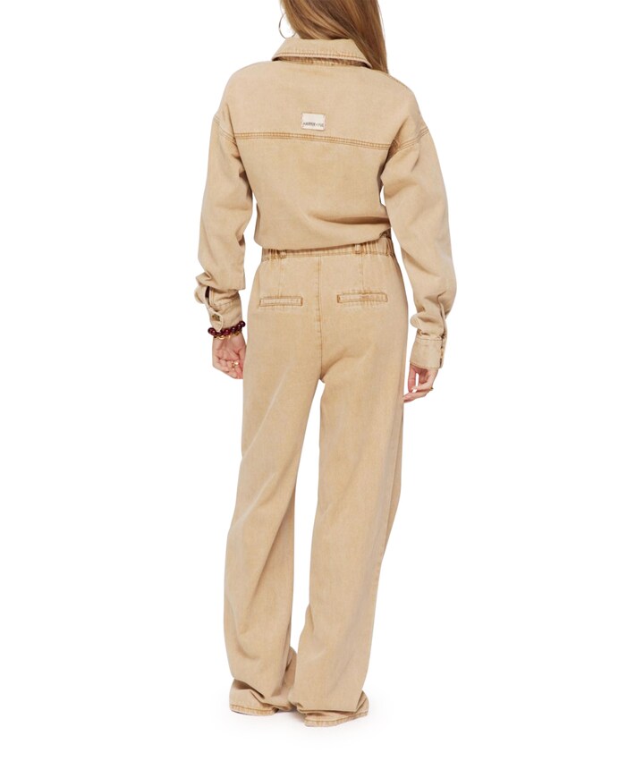 JACKY-JS dames jumpsuit beige