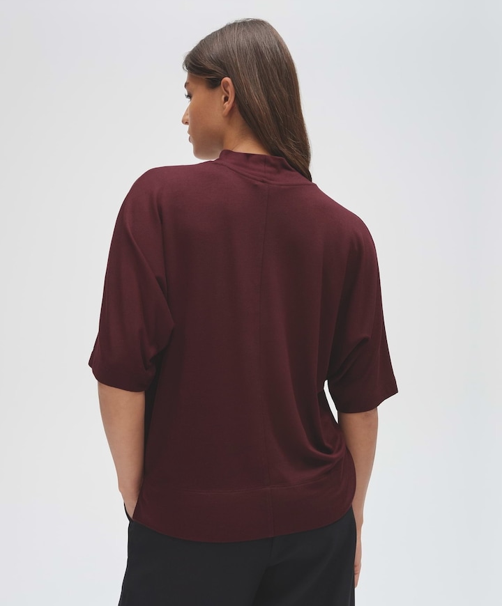 Dames T-shirt bordeaux