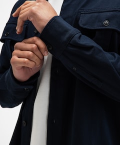 Heren overshirt blauw