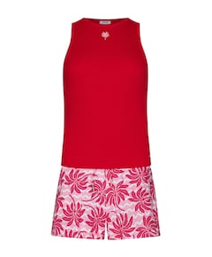 Dames shortama roze
