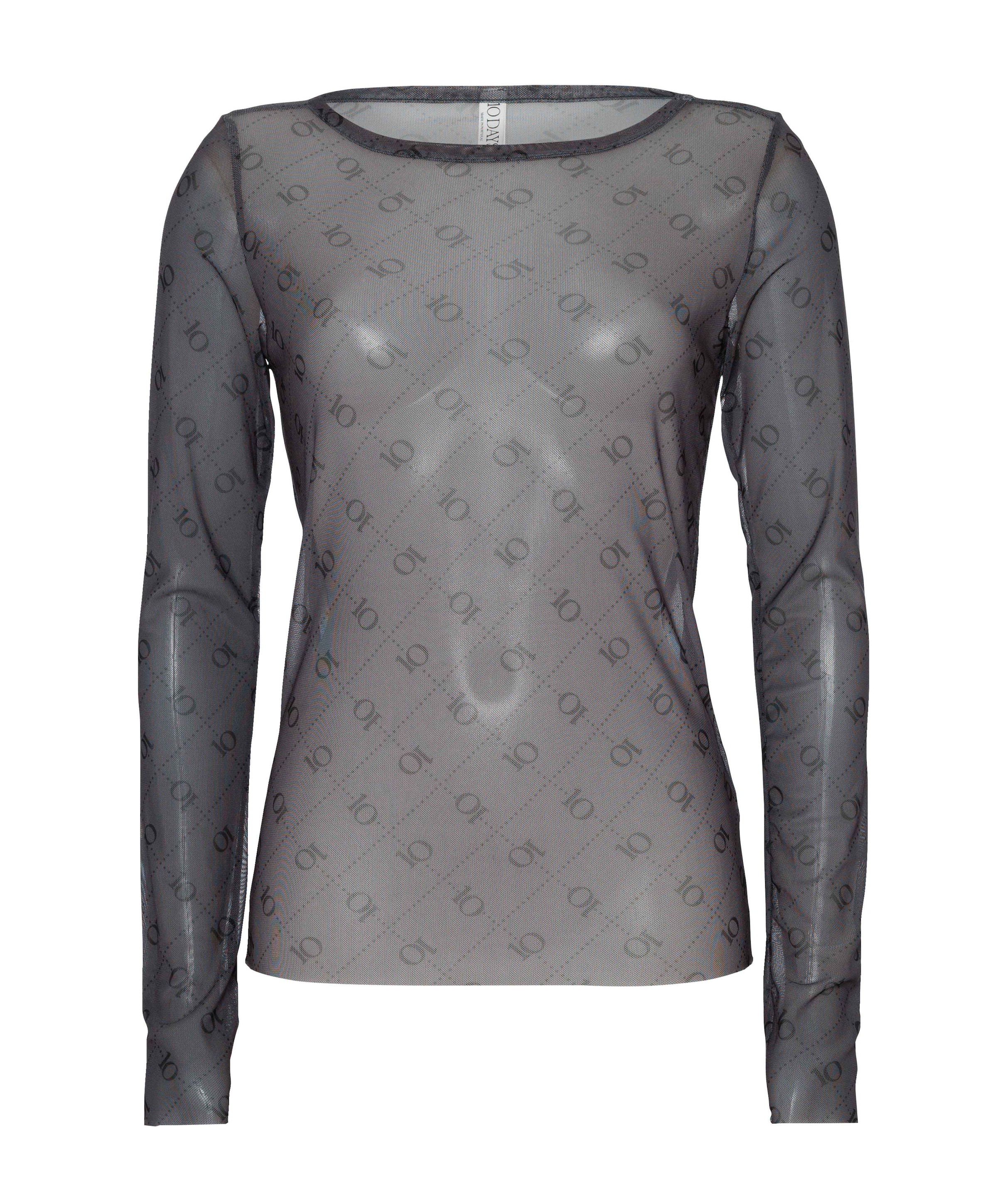 Dames longsleeve grijs