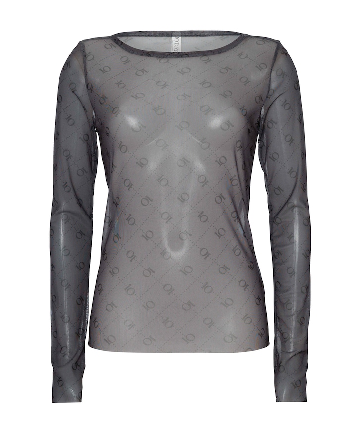 Dames longsleeve grijs