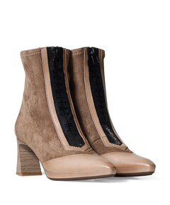 Atlanta dames enkellaarzen beige