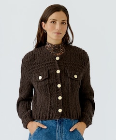 Dames vest bruin