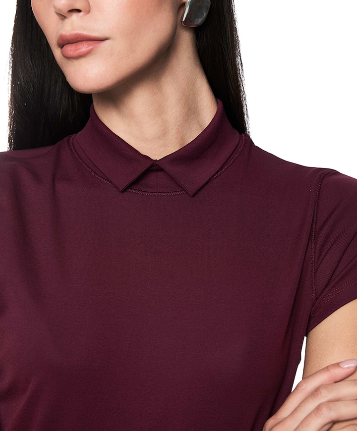 Dames T-shirt bordeaux