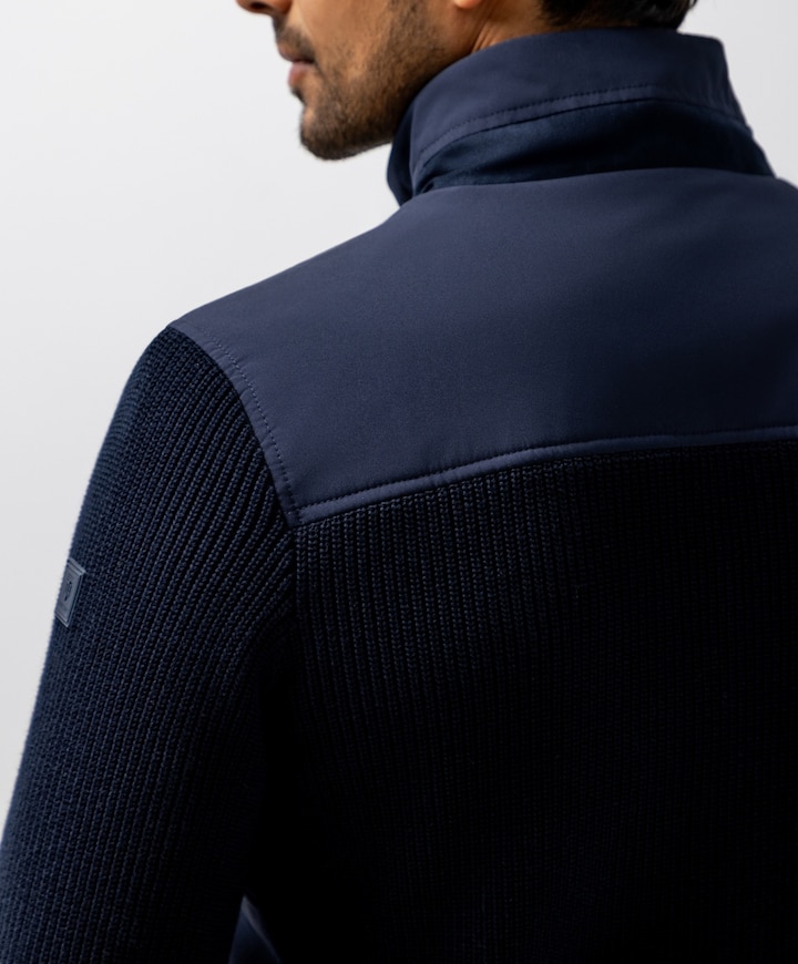 Heren vest blauw