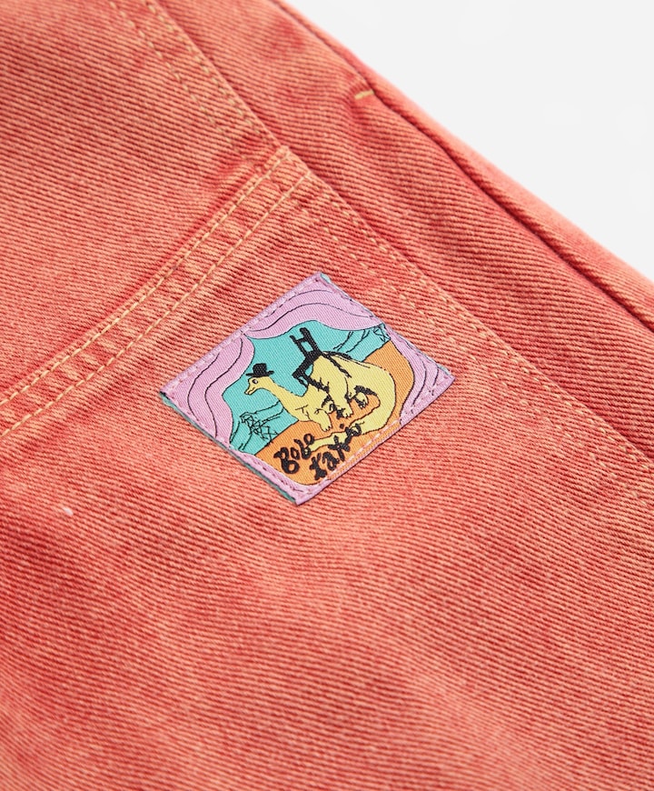 Taxi Saurus Tag Twill uniseks jeans  rood