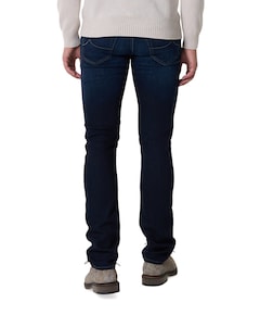 Nick Slim 5 Pocket heren jeans blauw