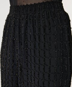 ONLINES LIFE WIDE GLITTER broek zwart