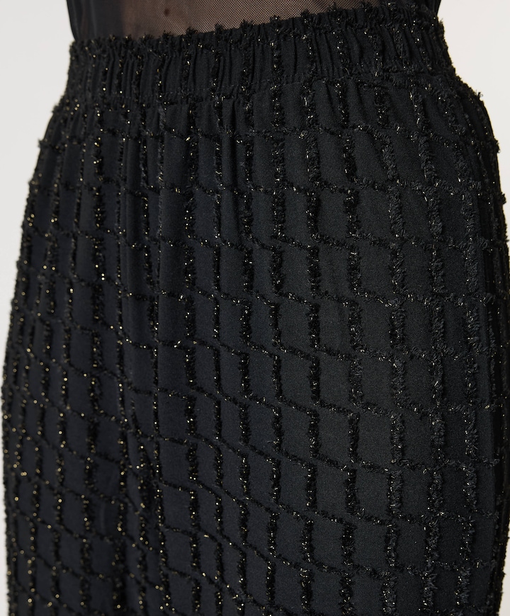 ONLINES LIFE WIDE GLITTER broek zwart