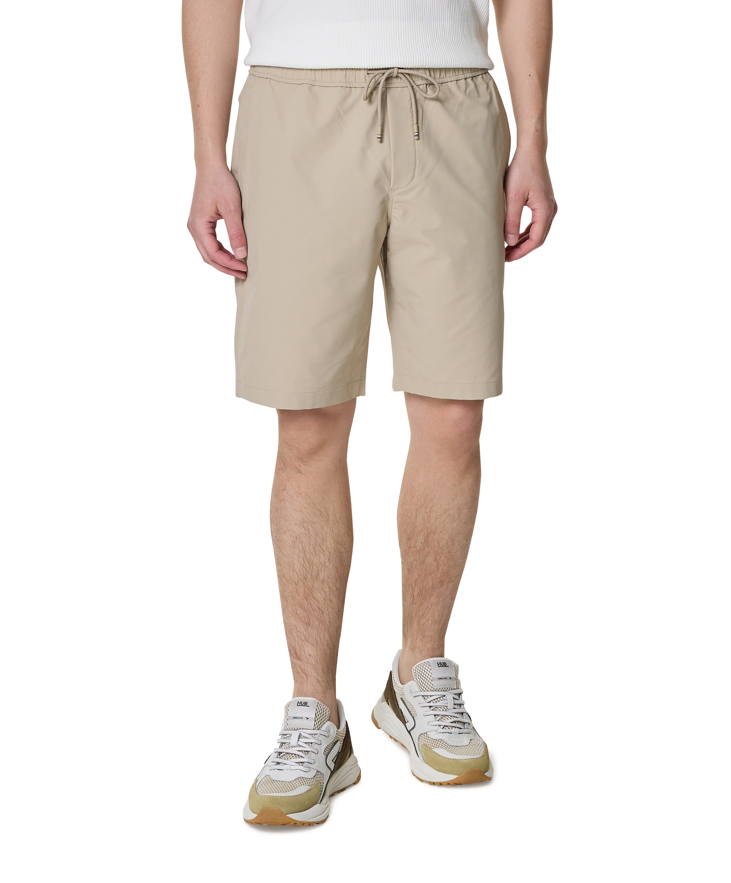 HARLEM PERFORMANCE heren korte broek beige
