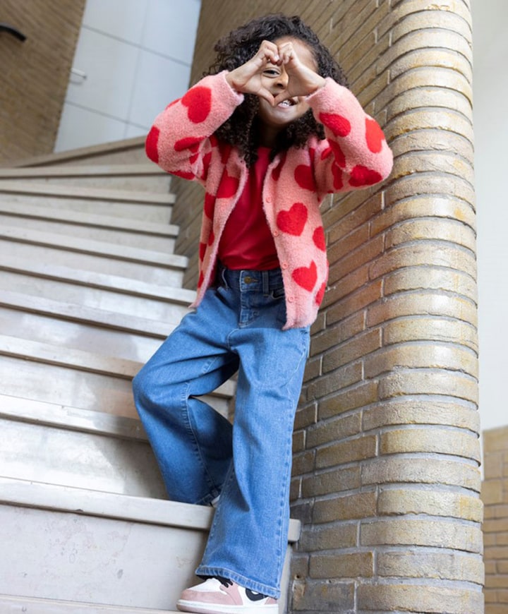 wide leg jeans blauw