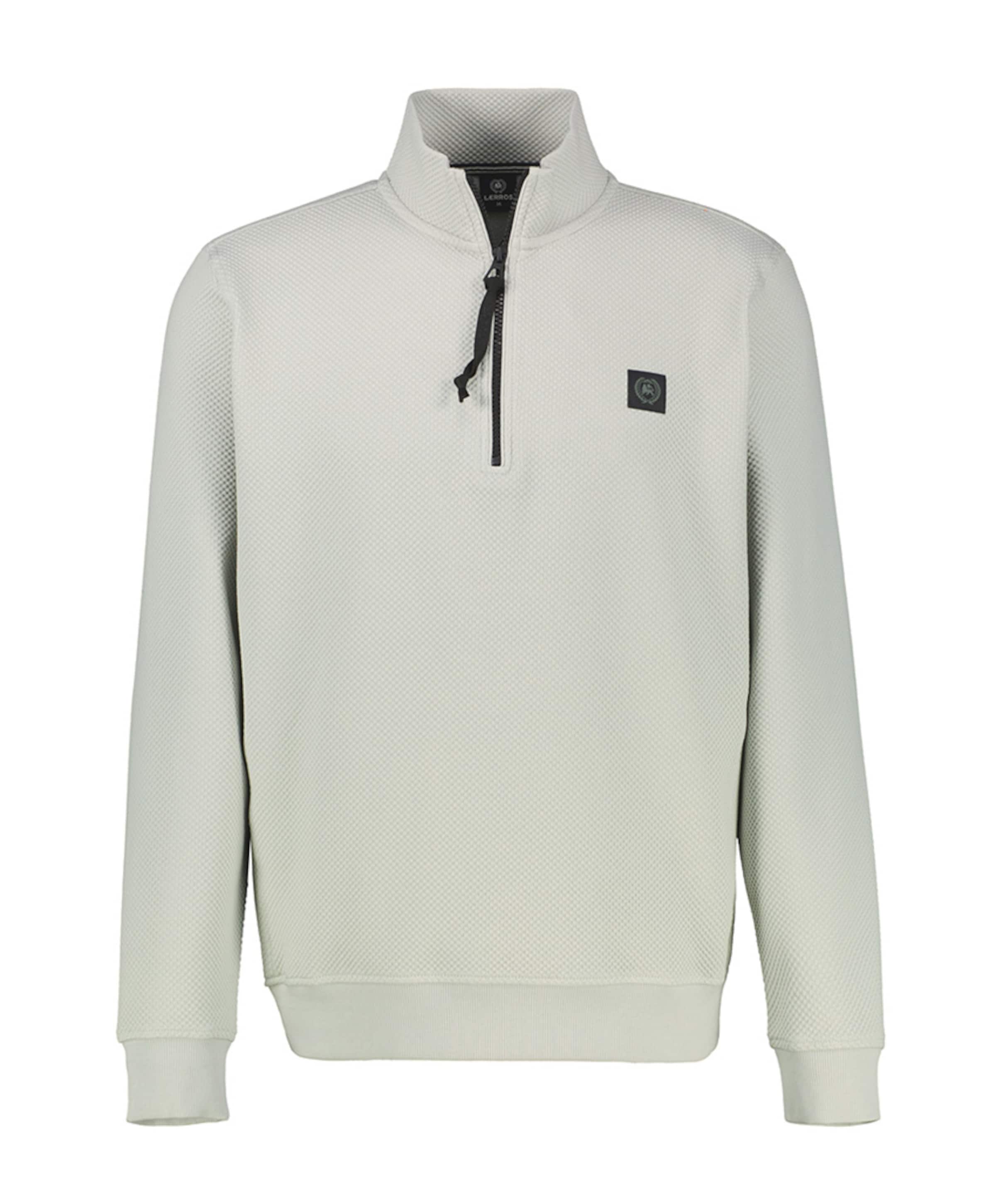 Heren trui met rits grijs