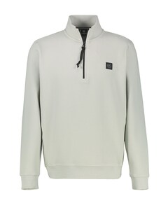 Heren trui met rits grijs