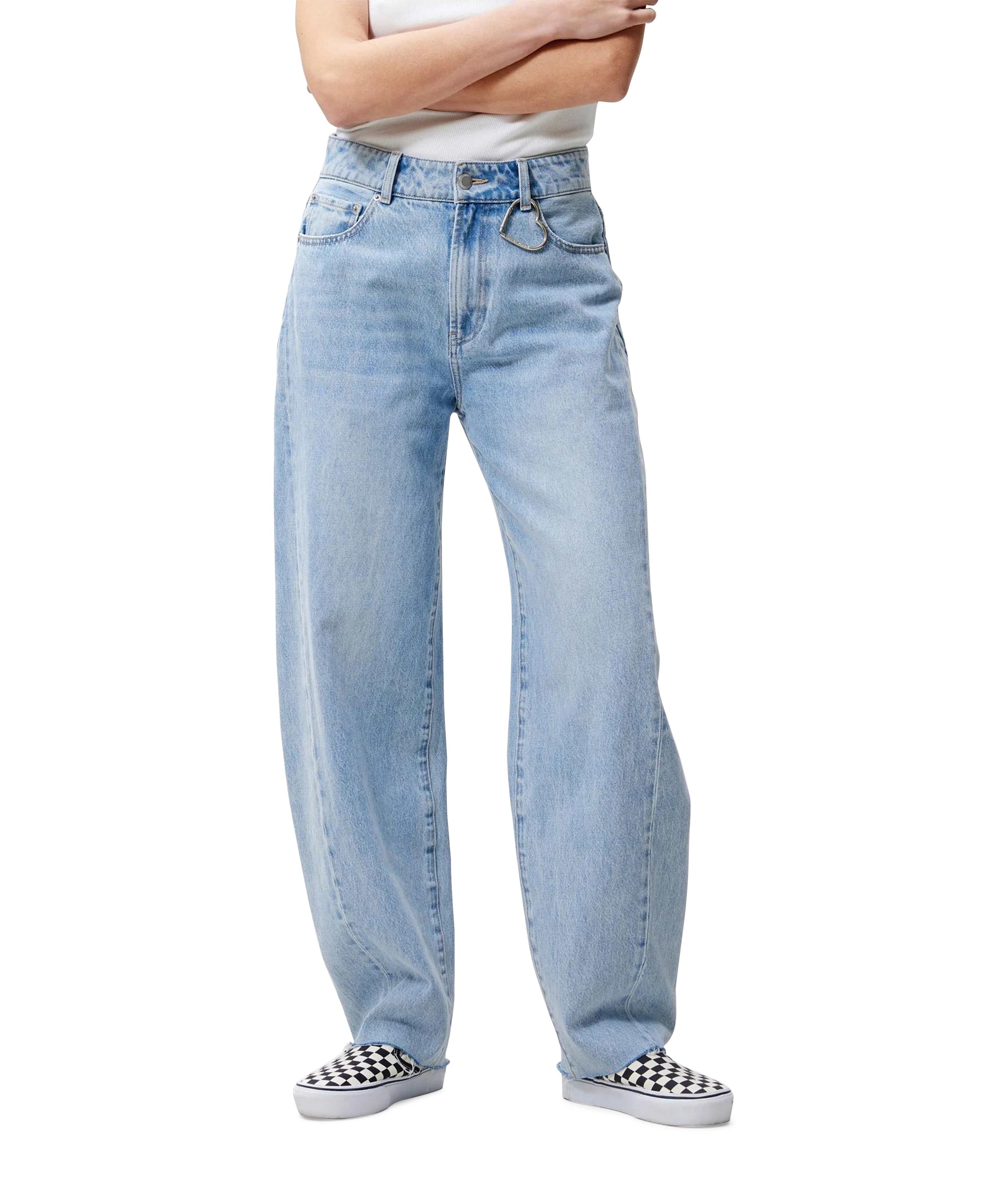 Super barrel fit dames jeans blauw
