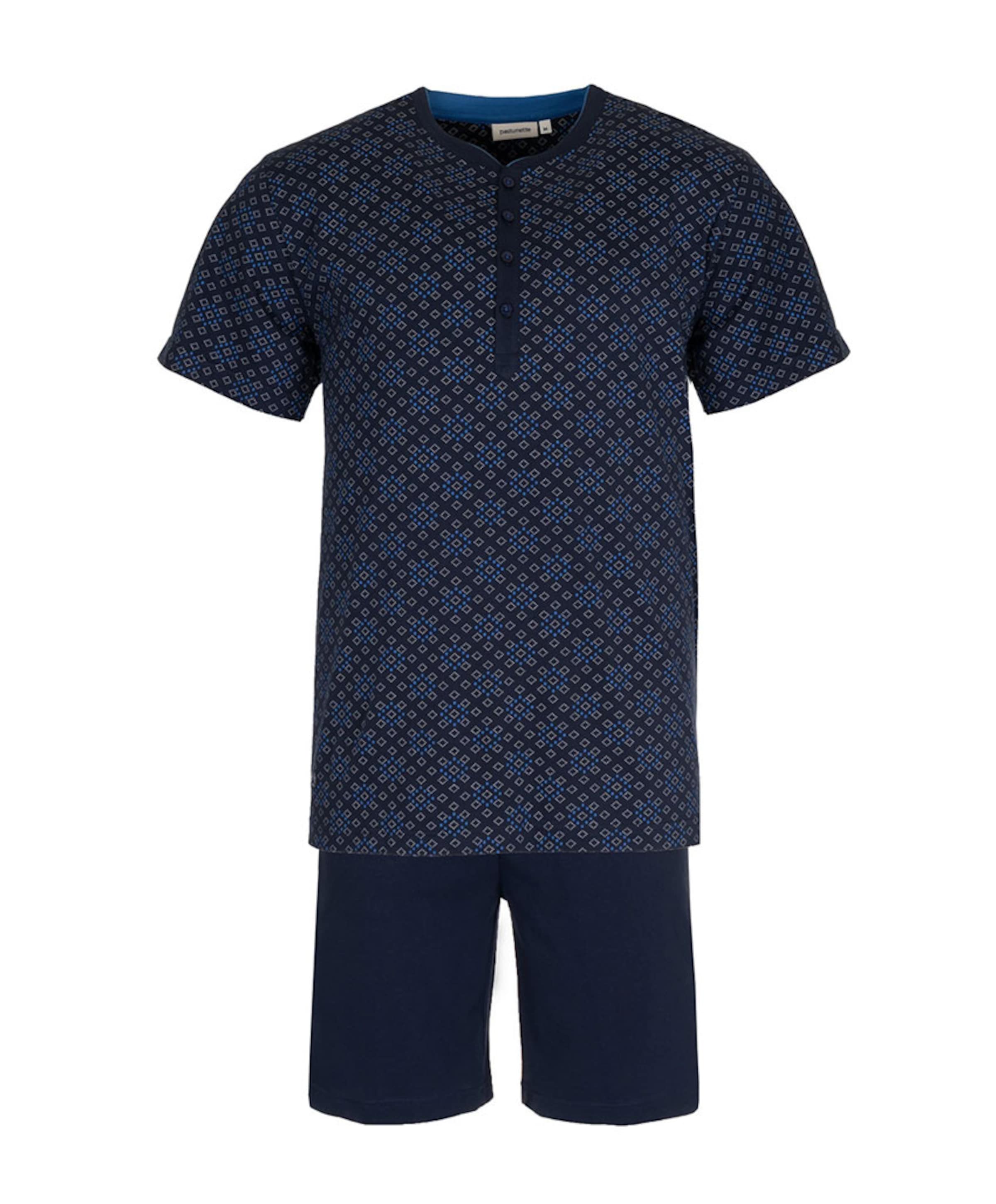 Heren pyjamaset blauw