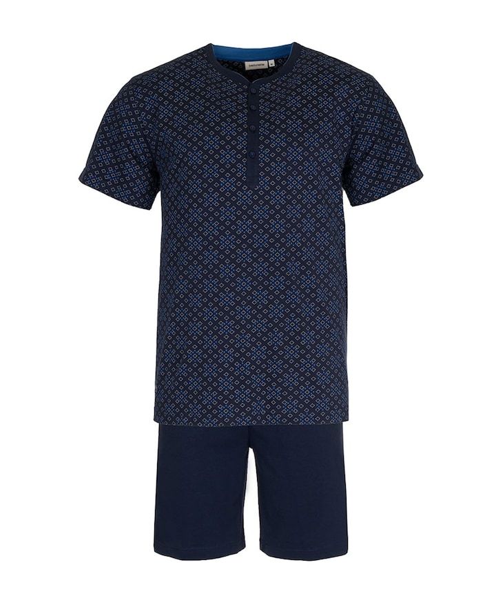 Heren pyjamaset blauw