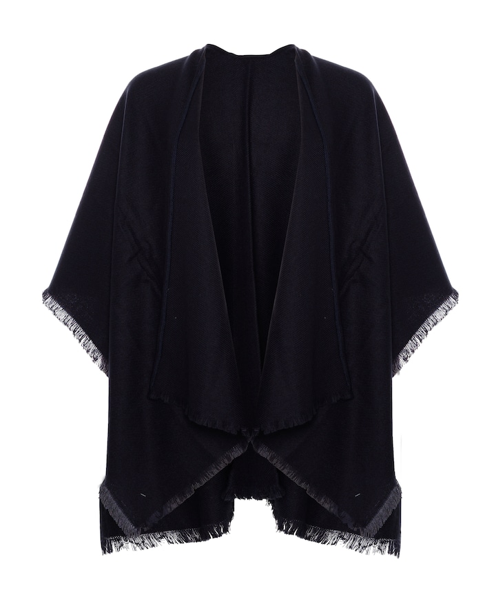 Poncho blauw
