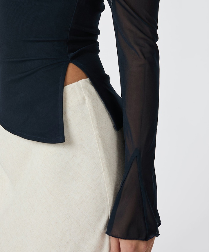 Blouse blauw