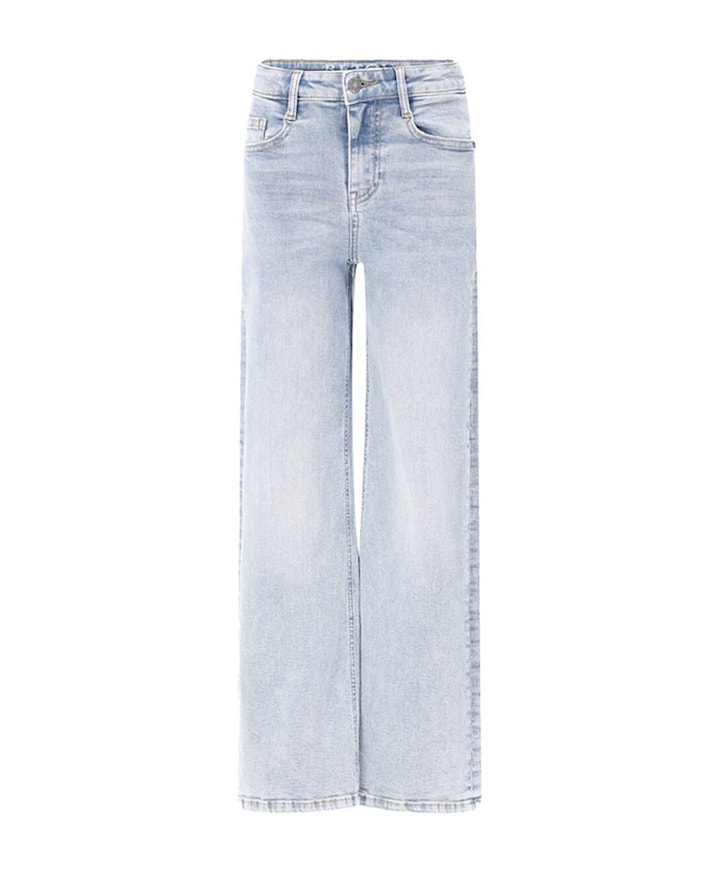 Wide leg fit meisjes jeans blauw