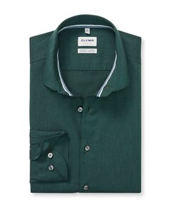 Heren overhemd lange mouw groen