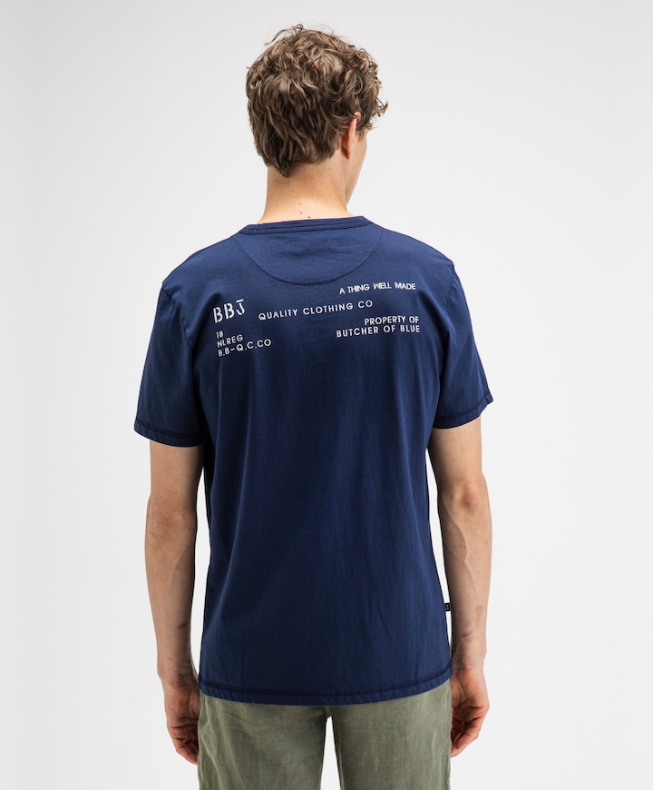 Heren T-shirt blauw