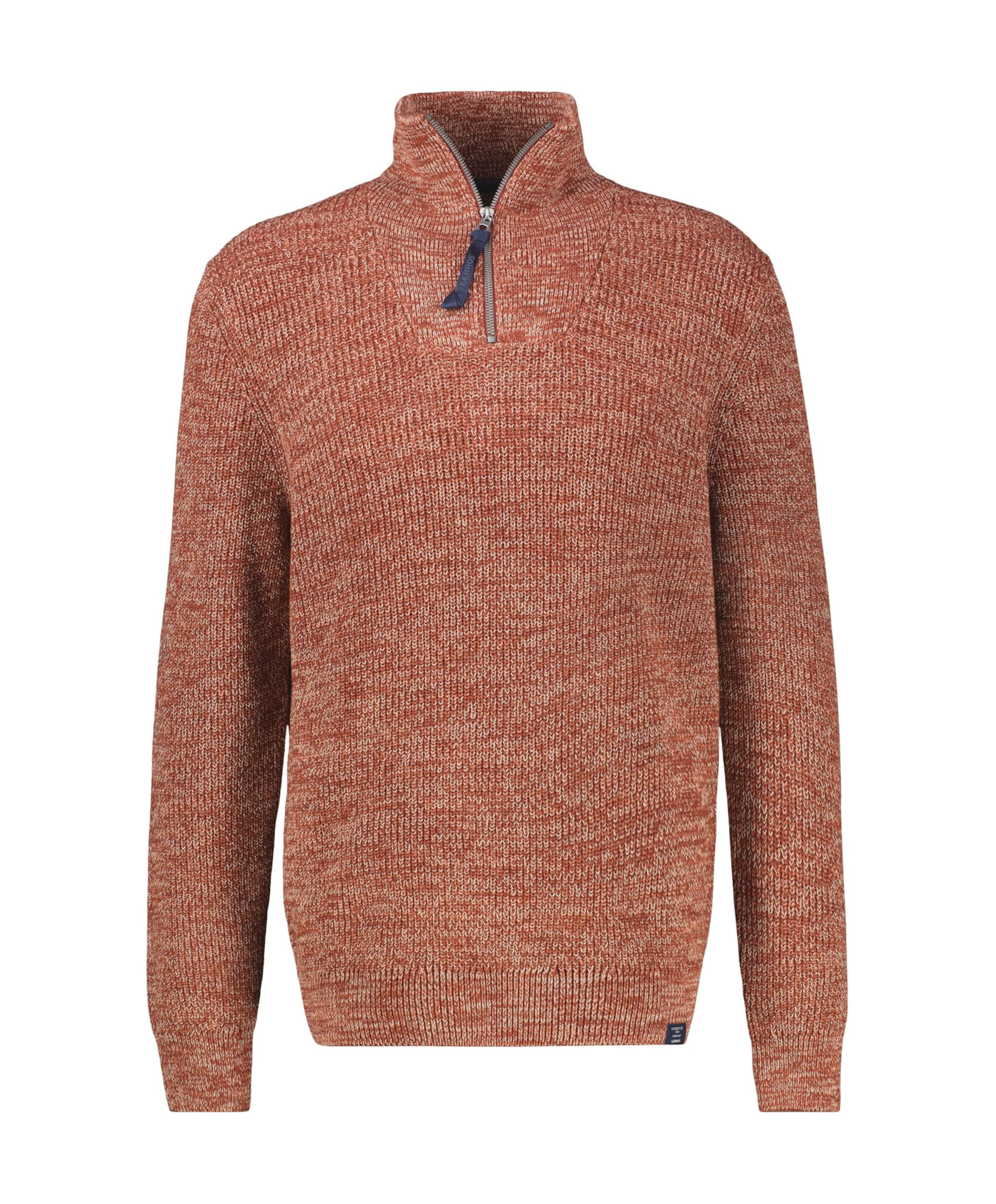 Heren trui met rits rood