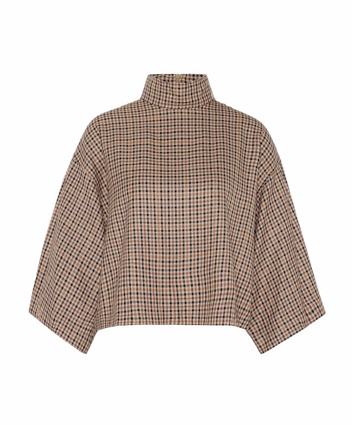 Dames blouse bruin
