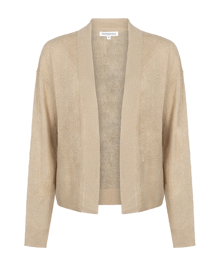 Dames vest beige
