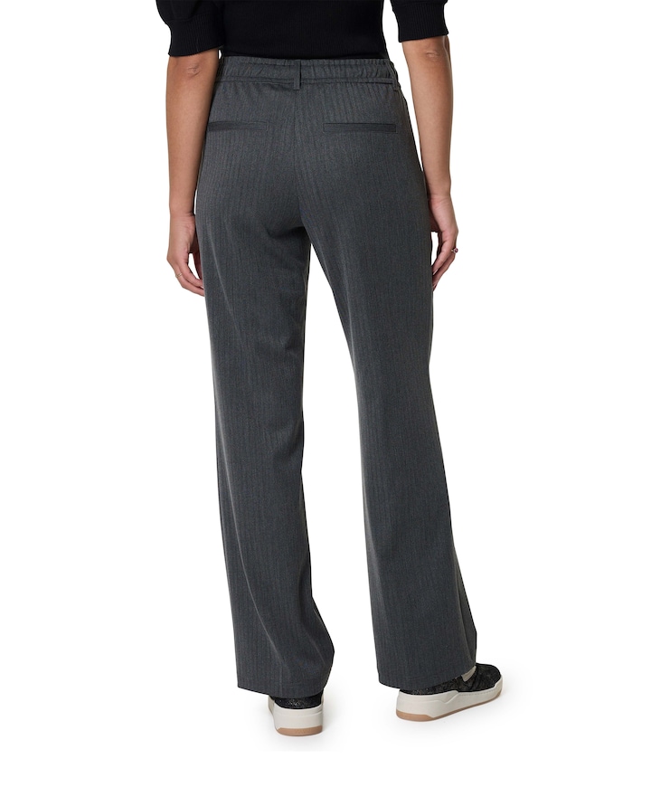 Colette Herringbone Sporty broek grijs