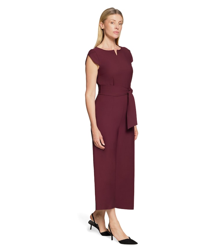 dames jumpsuit bordeaux